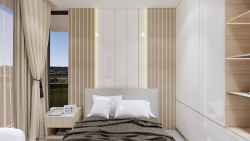 One set of bedrooms