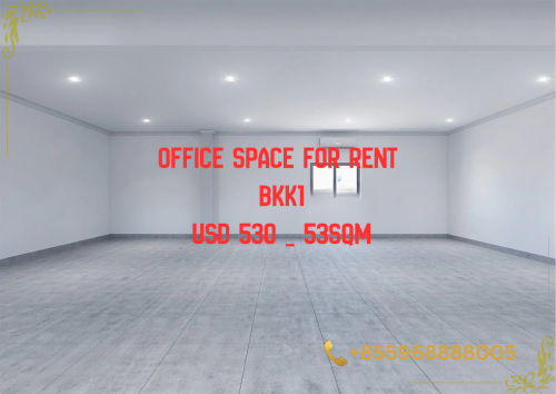 USD 530 Office for Lease in BKK1 with 53sqm