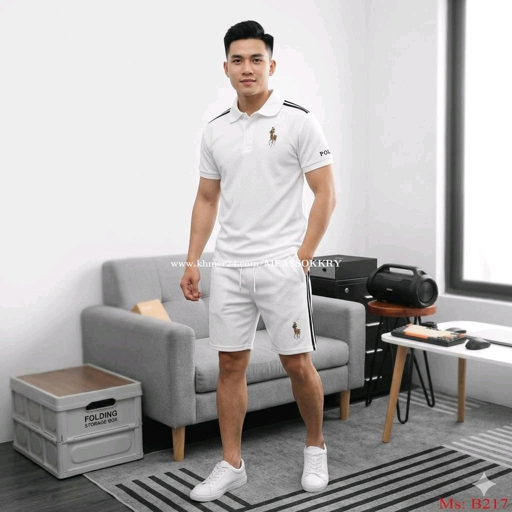 ឈុត Polo ខ្លី ផលិផលនាំចេញ (Make In Cambodia) សាយ M L XL 2XL 3XL