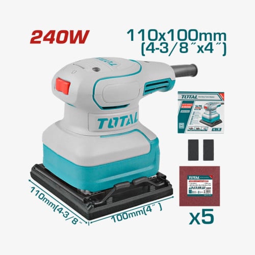 ប្រម៉ូសិនចូលឆ្នាំ 20% OFF TOTAL Rotary Sander 320W (ម៉ាស៊ីនខាត់មូល 320W) (TF2241108)