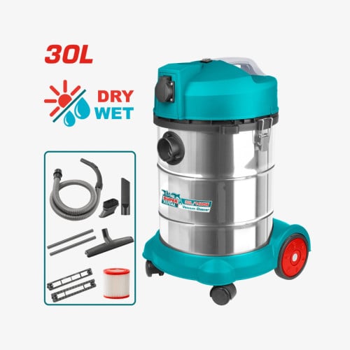 ប្រូម៉ូសិនចូលឆ្នាំ 20% OFF✨ OFF​ TOTAL Industrial Vacuum Cleaner 1400W (30L) (TVC14301)