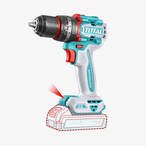 ប្រូម៉ូសិនចូលឆ្នាំ 20% OFF✨TOTAL 20V Brushless Cordless Impact Drill 20V (TIDLI205581)