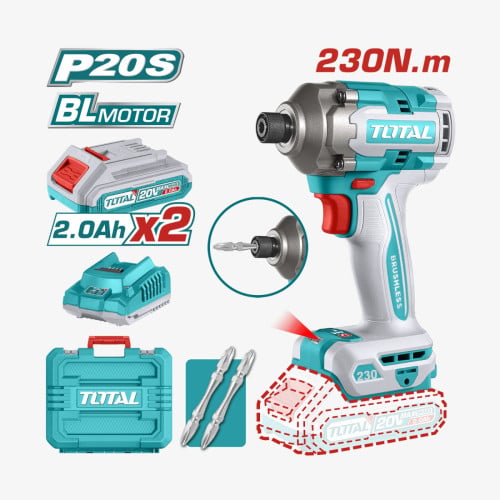 ប្រូម៉ូសិនចូលឆ្នាំ 20% OFF✨TOTAL 20V Brushless Cordless Impact Driver 20V (TIRLI2023)