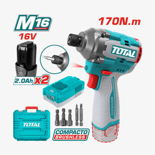 ប្រូម៉ូសិនចូលឆ្នាំ 20% OFF✨TOTAL 20V Brushless Cordless Impact Driver (TIRLI16178)
