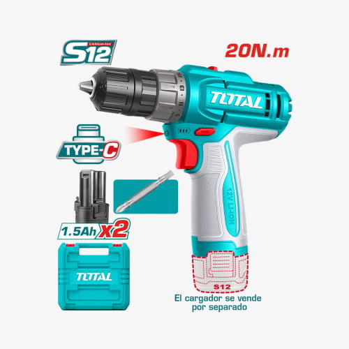 ប្រូម៉ូសិនចូលឆ្នាំ 20% OFF✨TOTAL Cordless Drill 12V (Lithium-Ion) (TDLI12206)