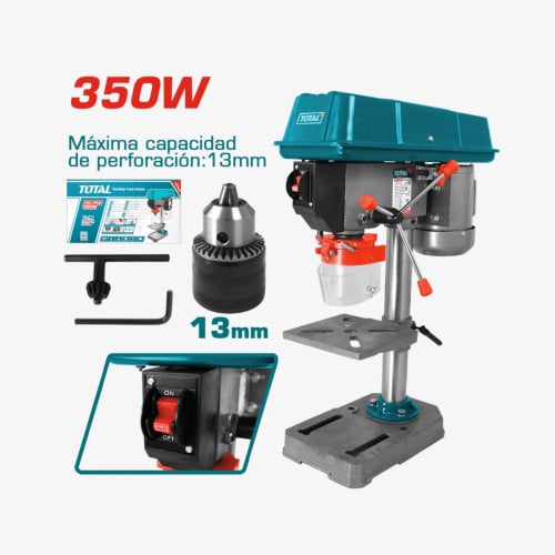 ប្រូម៉ូសិនចូលឆ្នាំ 20% OFF✨TOTAL Drill Press 350W (ម៉ាស៊ីនខួងជាប់តុ) (TDP133501)