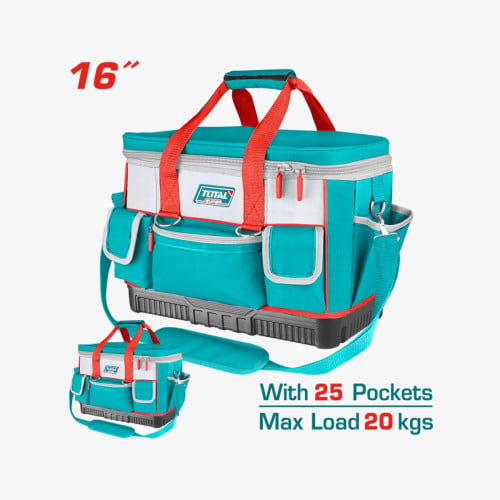 ប្រូម៉ូសិនចូលឆ្នាំ 20% OFF✨TOTAL Tools Bag 16" (កាបូបដាក់ឧបករណ៍ 16 អ៊ីញ) (THT561625)