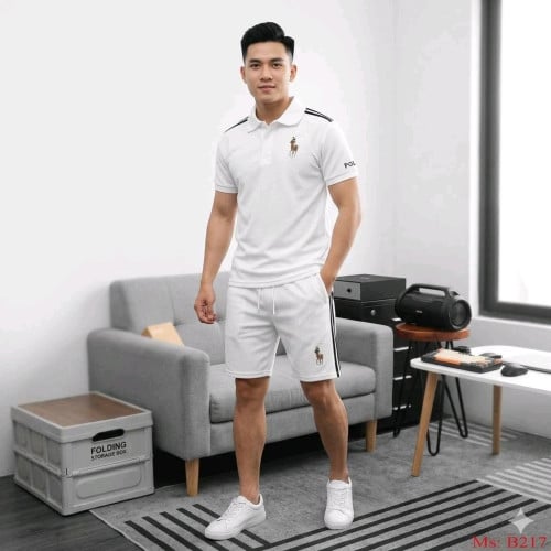 ឈុត Polo ខ្លី ផលិផលនាំចេញ (Make In Cambodia) សាយ M L XL 2XL 3XL