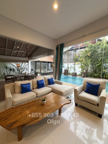 🔑  Siem Reap, Private Villa with Pool for Rent (#203)