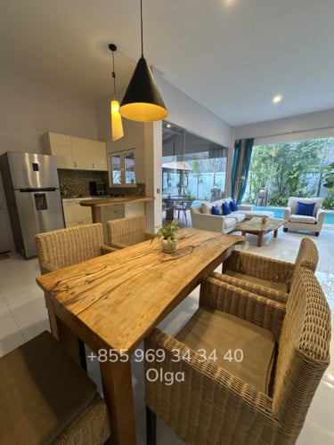 🔑  Siem Reap, Private Villa with Pool for Rent (#203)