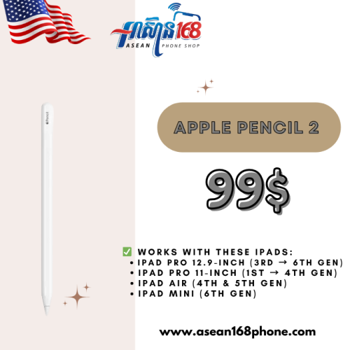 🔥 Apple Pencil 2 (Original) – Special Price Only 99$ 🔥