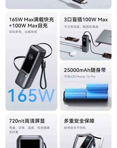 Anker Powerbank 25000mA165w