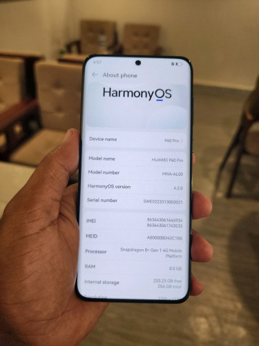 Huawei P60 Pro 8g/256g_Ch(វៃដូរបាន)👉$255