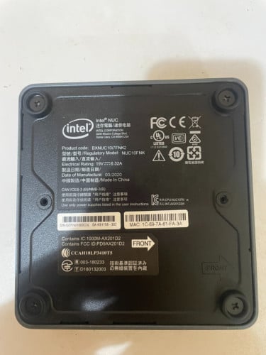 Intel NUC 10th gen i7. 32GB RAM and 512GB NVME SSD