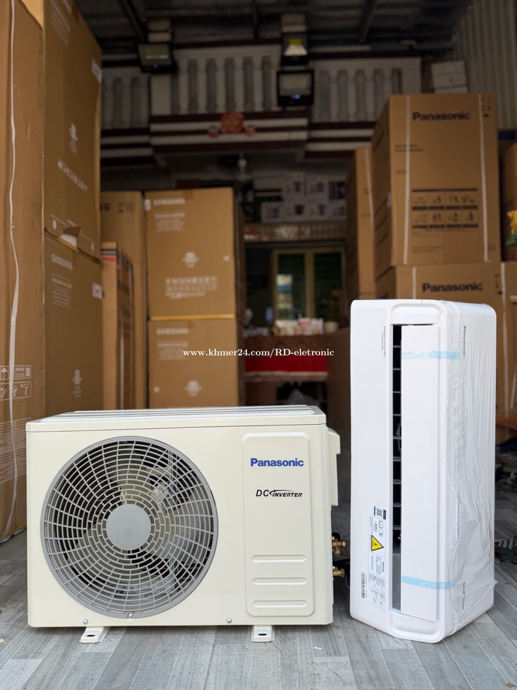 ម៉ាសុីនត្រជាក់Panasonic DC inverter ស៊េរីថ្មី2026 Indonesia ( ថែមជើងទ្រ)