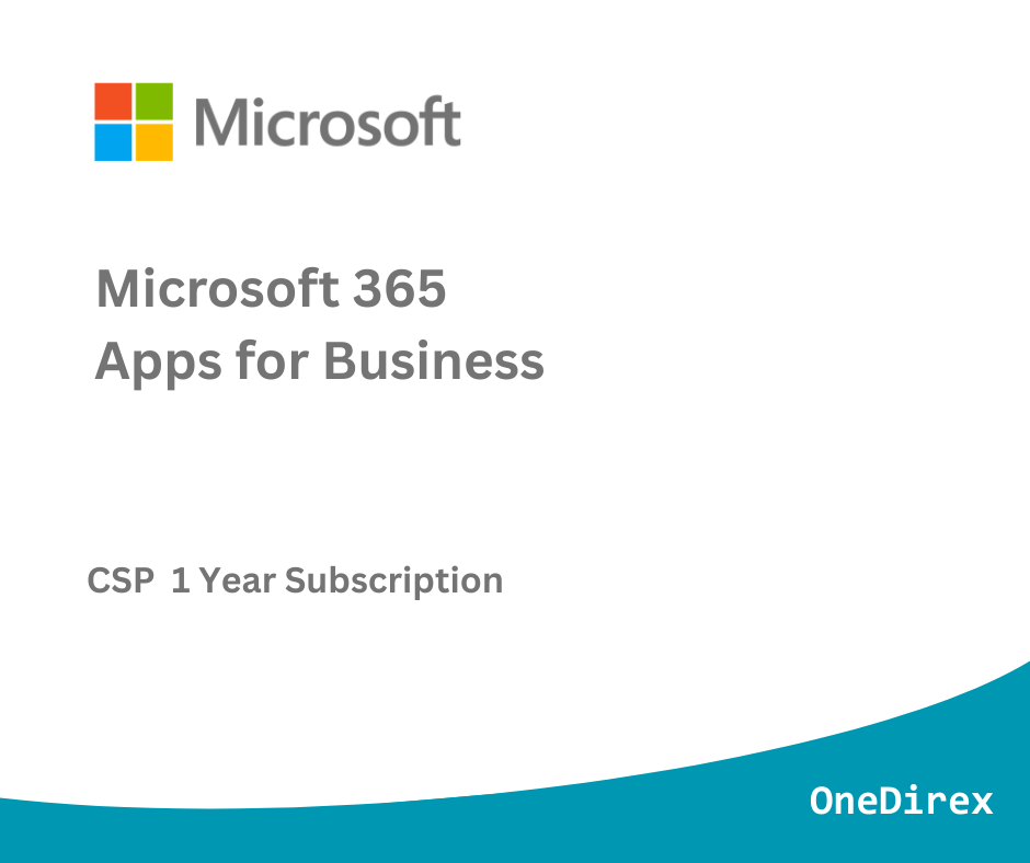 Microsoft 365 Apps for Business - 1 Year Subscription
