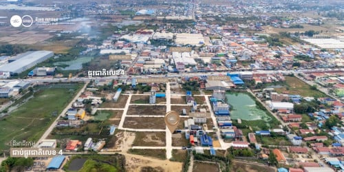 ដីលក់លើផ្លូវជាតិលេខ ៤ ជិតផ្សារបែកចាន