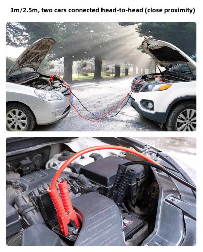 ខ្សែកូវឡាន Heavy Duty 2000AMP 4M Car Battery Jump Leads Booster Cables Jumper Cable