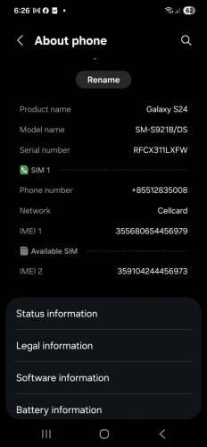 Samsung galaxy S24 Best Price, Quick Sale Smooth Gaming + Great Battery