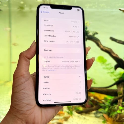 iPhone 11pro max 64G 1ទឹកខ្មែរ 199$