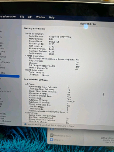 Macbook Pro Year2017 New Battery