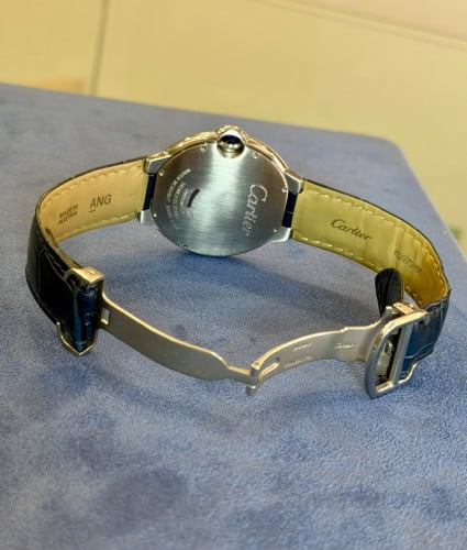 CARTIER BALLON BLEU 3001 42mm SS Silver Dial