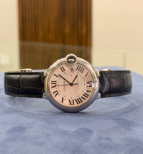 CARTIER BALLON BLEU 3001 42mm SS Silver Dial