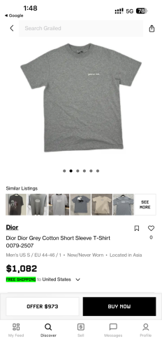 Dior T-shirt Original