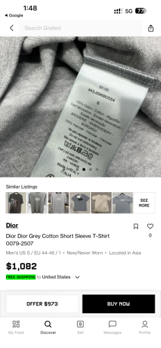 Dior T-shirt Original