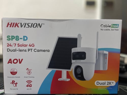 DS-2CFSP8-D/4G 8MP 24/7 Solar 4G Dual-lens PT Camera