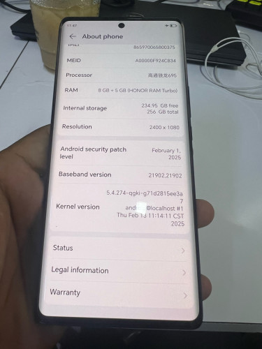 Honor X40 versionចិន 120$ ស្អាត 99%