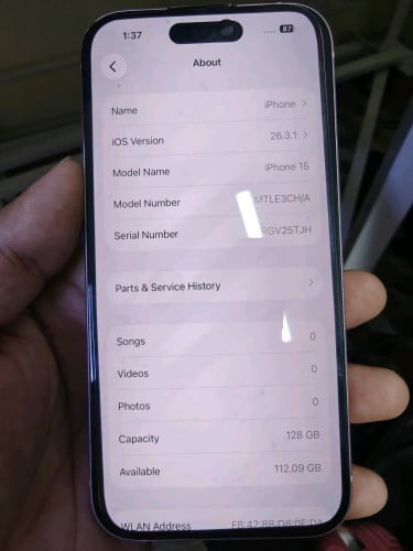iPhone 15 តួស្អាត 99% 329$