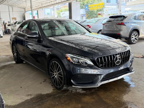 Mercedes C300 AMG 2015 ពណ៌ប្រផេះ គុជភ្លោះ Full ✅
