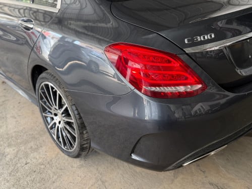 Mercedes C300 AMG 2015 ពណ៌ប្រផេះ គុជភ្លោះ Full ✅