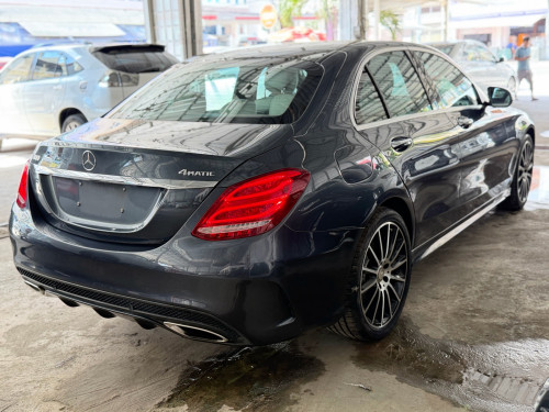 Mercedes C300 AMG 2015 ពណ៌ប្រផេះ គុជភ្លោះ Full ✅