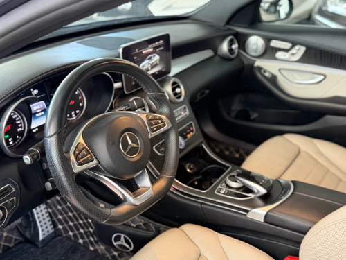 Mercedes C300 AMG 2015 ពណ៌ប្រផេះ គុជភ្លោះ Full ✅
