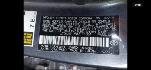 Sell Prius prime 2019 full primer សាង​19+$012247797