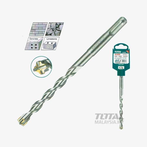 TOTAL SDS Plus Hammer Drill Bit 6 mm × 160 mm (TAC310602C)