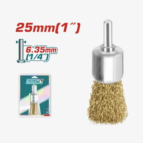 TOTAL Wire End Brush with Shank – TAC37011