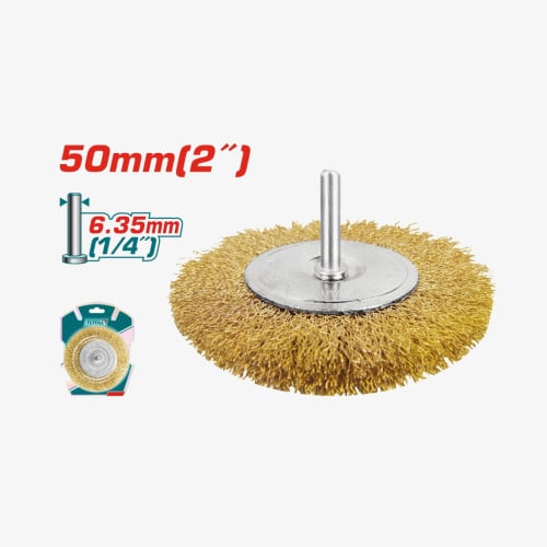 TOTAL Wire Wheel Brush with Shank (TAC34041)
