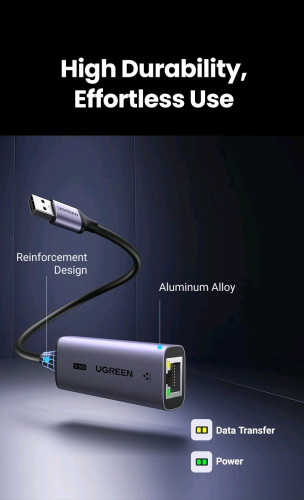 UGREEN USB-A3.0 to RJ45 (2.5G) Ethernet Adapter 25051