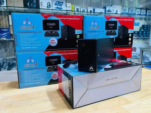 UPS Brand Power T 750VA អីវ៉ាន់មាននៅក្នុងស្តុក បងៗ មានការធានា1ឆ្នាំពេញ អាចធ្វើការកម្ម៉ង់បាន📩