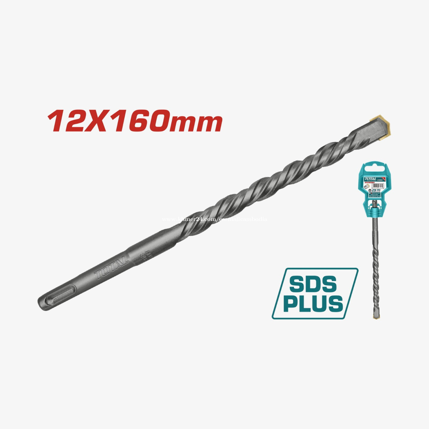 TOTAL SDS Plus Hammer Drill Bit 12mm x 160mm – TAC311202