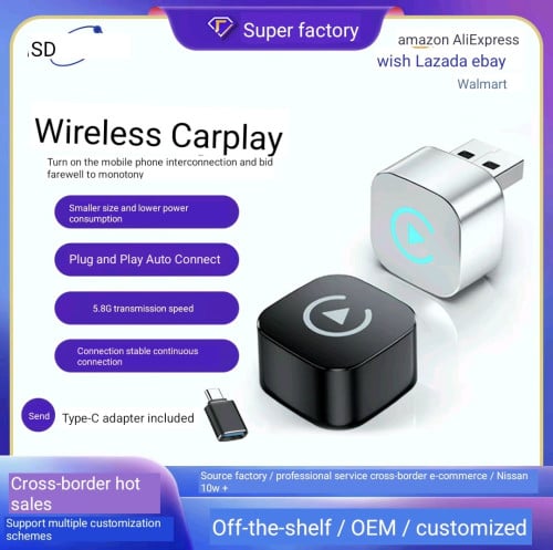 កែប្រែ apply carplay & android auto ដែលប្រើខ្សែមកជា wireless ដោយឧបករណ៍តូចនេះ ងាយៗស្រួលៗ