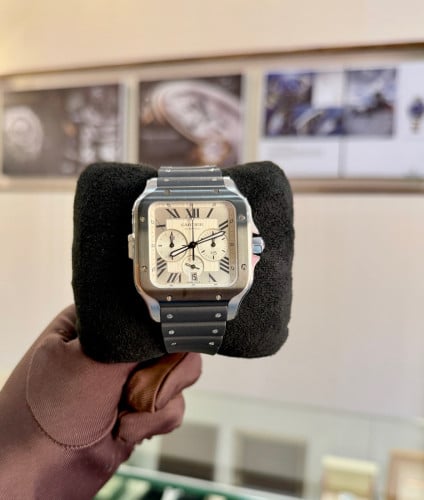 (Original) Cartier Santos 4183 Chronograph 44mm  🎩