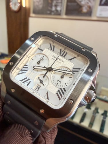 (Original) Cartier Santos 4183 Chronograph 44mm  🎩