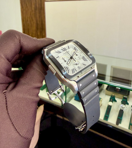 (Original) Cartier Santos 4183 Chronograph 44mm  🎩