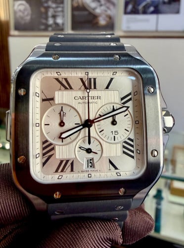 (Original) Cartier Santos 4183 Chronograph 44mm  🎩