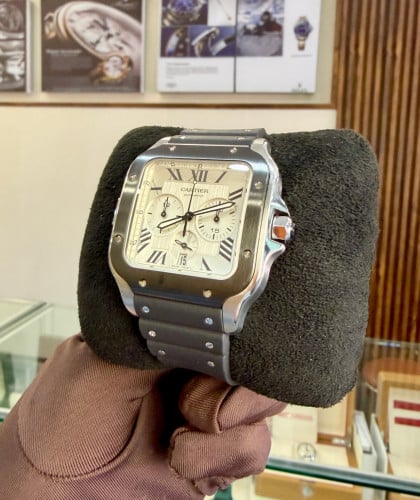 (Original) Cartier Santos 4183 Chronograph 44mm  🎩