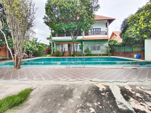 Spacious Villa 5 Bedrooms for RENT along to MEKONG River_Chroy Chongva